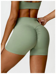 Women High Waist Scrunch Butt Shorts