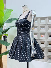 Polka Dot Corset Mini Dress