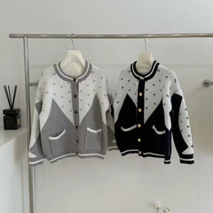 Print Knitted Cardigan