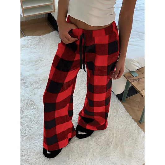 Printed Plush Sweatpants