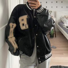 Varsity Lettering Embroidery Jacket Free From Label