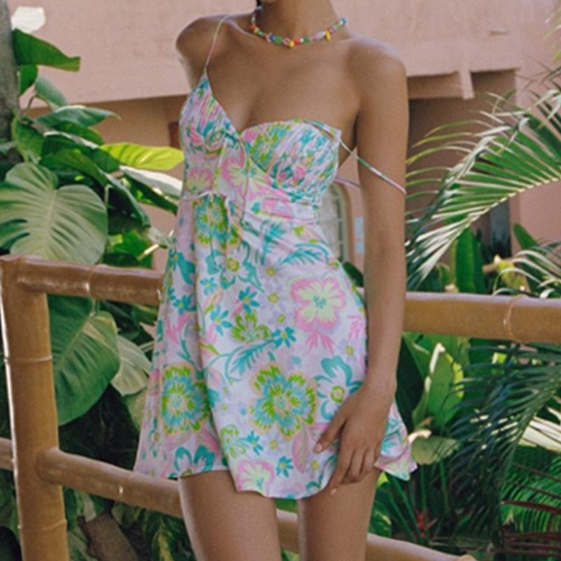 Pastel Floral Mini Cami Dress Free From Label