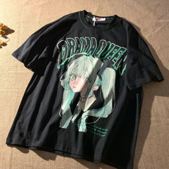 Drama Queen Anime Graphic Tshirt Free From Label