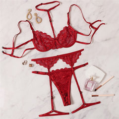 Red Strappy 3-piece Set Free From Label