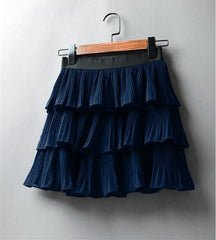 Ruffles Layered Elasticity Waist Mini Skirt Free From Label