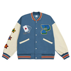 Lucky Embroidery Varsity Jacket Free From Label