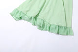 Green Frill Mini Dress