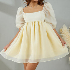 Puff Sleeve Tulle Mini Dress Free From Label