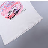 Pink Graphic Car Baby Tee