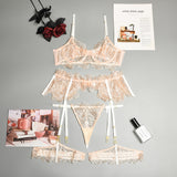 Flower Embroidery Mesh 3-piece Set