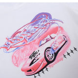 Pink Graphic Car Baby Tee