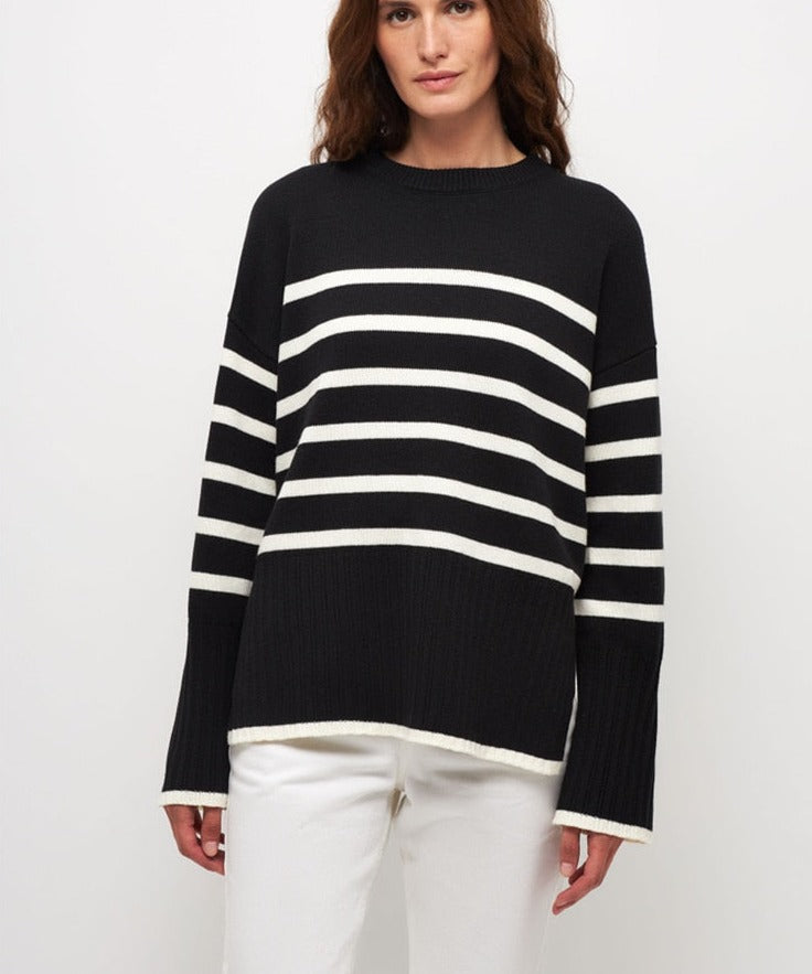 Stripe Lose Sweater