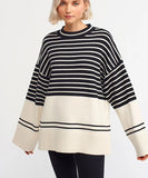 Stripe Lose Sweater Free From Label