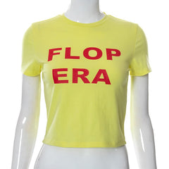 Yellow Flop Era Graphic Tee Free From Label