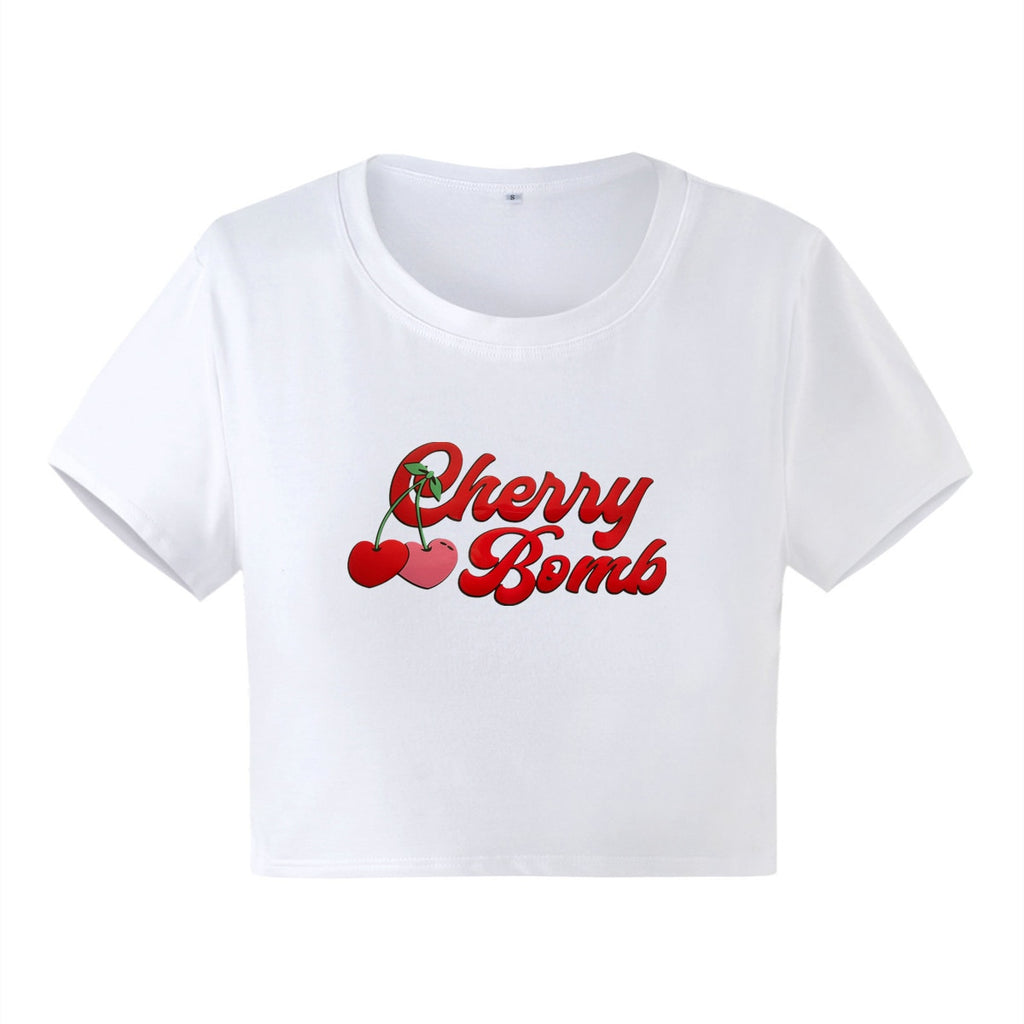 Cherry Graphic Print Tee