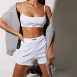 Knitted 2 Piece Bralette and Boxers Set