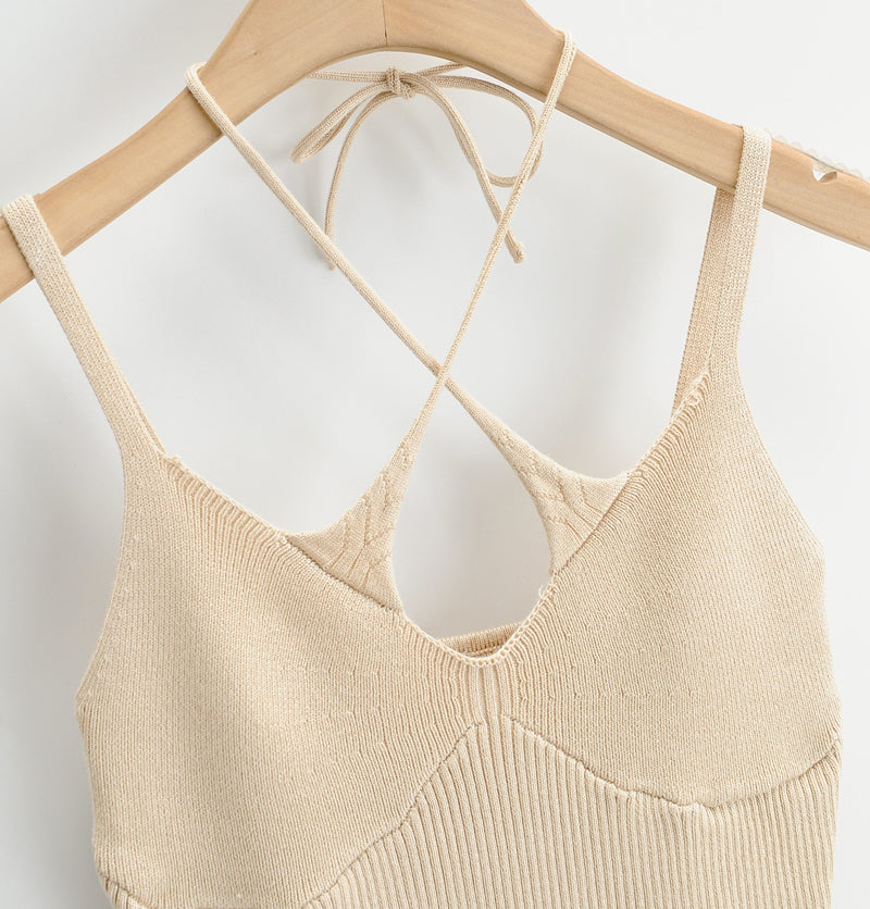 Knit Double Strap Top